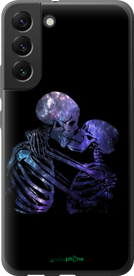 Силиконовый чехол С изображением скелета для Samsung Galaxy S22 Plus - 6537u-2495 изображение 