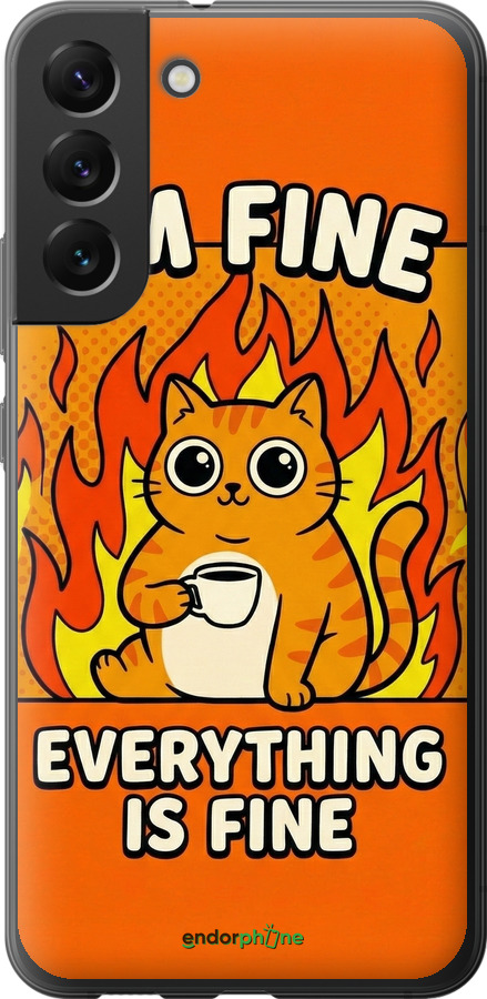 Силіконовий чехол Funny Cat для Samsung Galaxy S22 Plus - 6786u-2495 изображение 