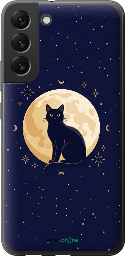 Силіконовий чехол Cute Cat Celestial/Witchy для Samsung Galaxy S22 Plus - 6787u-2495 изображение 