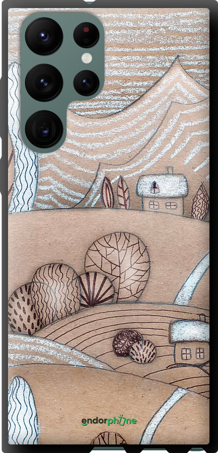 TPU чехол Сказочные холмы для Samsung Galaxy S22 Ultra - 4749b-2500 изображение 