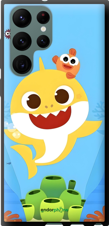 TPU чехол Бейби Шарк для Samsung Galaxy S22 Ultra - 6303b-2500 изображение 