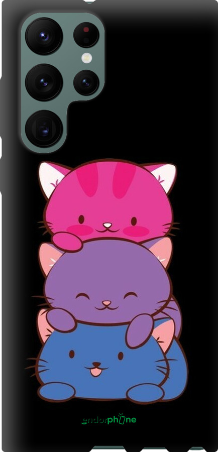 TPU чехол Милі котятка для Samsung Galaxy S22 Ultra - 6518b-2500 изображение 