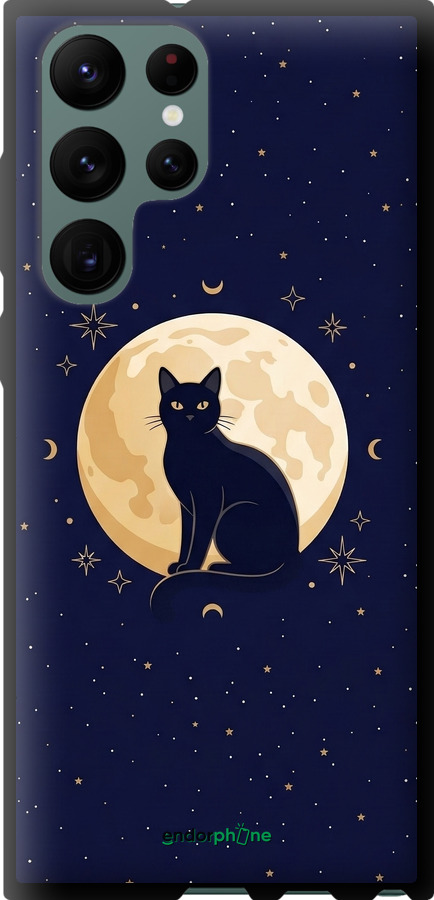 TPU чехол Cute Cat Celestial/Witchy для Samsung Galaxy S22 Ultra - 6787b-2500 изображение 