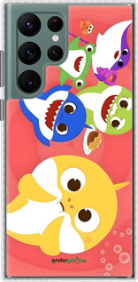 Чехол Bumper чехол Бейби Шаркс для Samsung Galaxy S22 Ultra - 6305pc-2500 изображение 