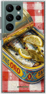 Чехол Bumper чехол Vintage Sardine Tin Phone для Samsung Galaxy S22 Ultra - 6772pc-2500 изображение 