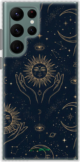 Чехол Bumper чехол Celestial Harmony: Sun & Moon Gold Mystic Pattern для Samsung Galaxy S22 Ultra - 6778pc-2500 изображение 