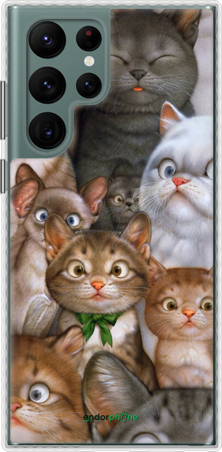 

Чохол Bumper чохол "Коти" для Samsung Galaxy S22 Ultra