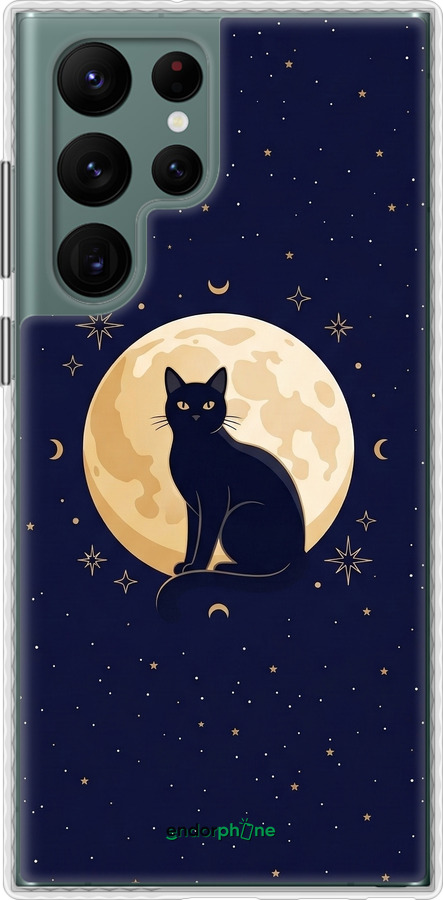 Чехол Bumper чехол Cute Cat Celestial/Witchy для Samsung Galaxy S22 Ultra - 6787pc-2500 изображение 