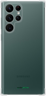 Силіконовий протиударний с посиленими кутами чохол 'Прозорий' для Samsung Galaxy S22 Ultra зображення 8