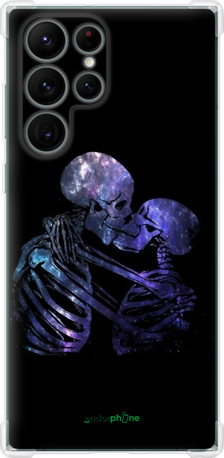 Силикон с усиленными углами чехол С изображением скелета для Samsung Galaxy S22 Ultra - 6537sp-2500 изображение 