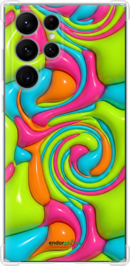 Силикон с усиленными углами чехол Y2K Jelly Dream для Samsung Galaxy S22 Ultra - 6780sp-2500 изображение 