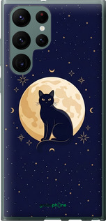 Силиконовый чехол Cute Cat Celestial/Witchy для Samsung Galaxy S22 Ultra - 6787u-2500 изображение 