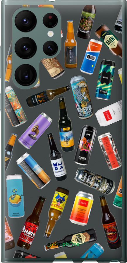 Силіконовий чехол Броварні для Samsung Galaxy S22 Ultra - 5879u-2500 изображение 