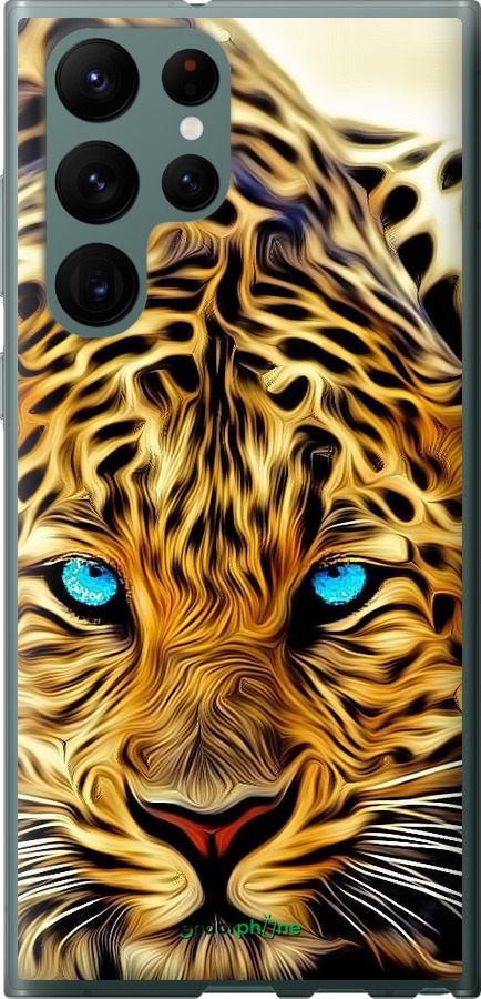 Силиконовый чехол Леопард для Samsung Galaxy S22 Ultra - 6611u-2500 изображение 
