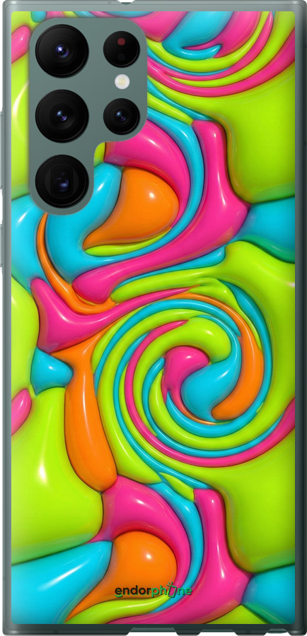 Силиконовый чехол Y2K Jelly Dream для Samsung Galaxy S22 Ultra - 6780u-2500 изображение 