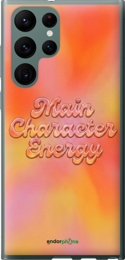 Силиконовый чехол Aura Gradient Main Character Energy Aesthetic Y2K для Samsung Galaxy S22 Ultra - 6783u-2500 изображение 