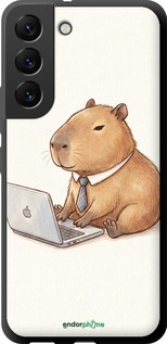TPU чехол Funny Capybara CEO Working для Samsung Galaxy S22 - 6777b-2494 изображение 