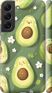 3D пластиковий матовий чехол Авокадо для Samsung Galaxy S22 - 6380m-2494 изображение 