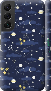 3D пластиковий матовий чехол Астрономічний візерунок для Samsung Galaxy S22 - 6446m-2494 изображение 