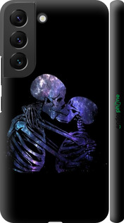 3D пластиковый матовый чехол С изображением скелета для Samsung Galaxy S22 - 6537m-2494 изображение 