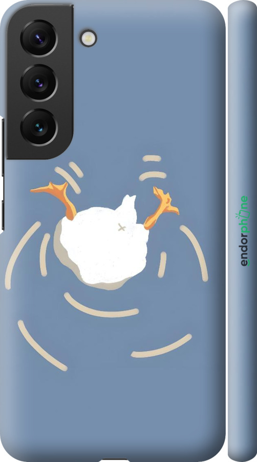 3D пластиковый матовый чехол Гусь ныряет для Samsung Galaxy S22 - 6275m-2494 изображение 