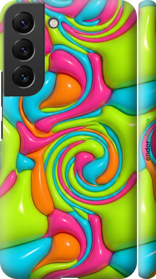 3D пластиковый матовый чехол Y2K Jelly Dream для Samsung Galaxy S22 - 6780m-2494 изображение 