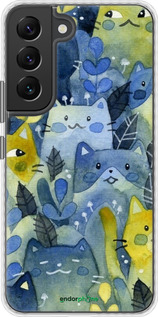 Чехол Bumper чехол С изображением кошачьего леса для Samsung Galaxy S22 - 6447pc-2494 изображение 