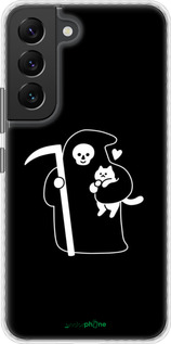 Чохол Bumper чехол Мінімалістичний арт: смерть та кішка для Samsung Galaxy S22 - 6529pc-2494 изображение 