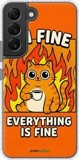 Чехол Bumper чехол Funny Cat для Samsung Galaxy S22 - 6786pc-2494 изображение 