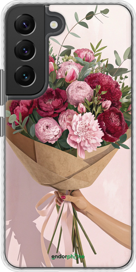 Чехол Bumper чехол Пионы 1 для Samsung Galaxy S22 - 6705pc-2494 изображение 
