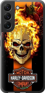 Силіконовий чехол Харлей девидсон для Samsung Galaxy S22 - 6370u-2494 изображение 