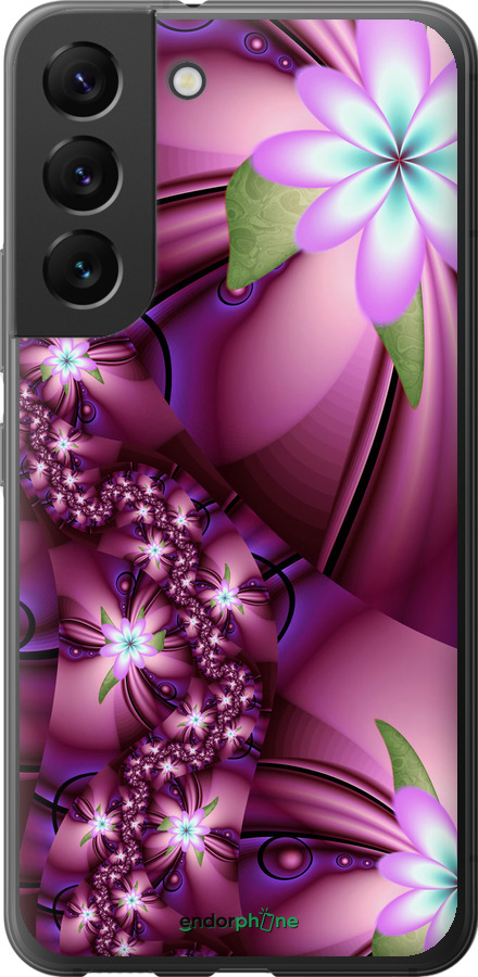 

Силіконовий чохол "Квіткова мозаїка" для Samsung Galaxy S22, Рожевий