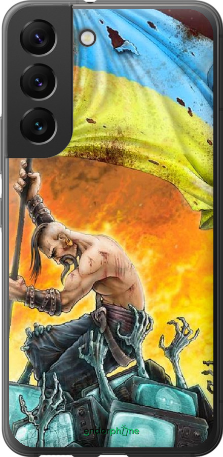 

Силіконовий чохол "Сильна Україна" для Samsung Galaxy S22, Синій