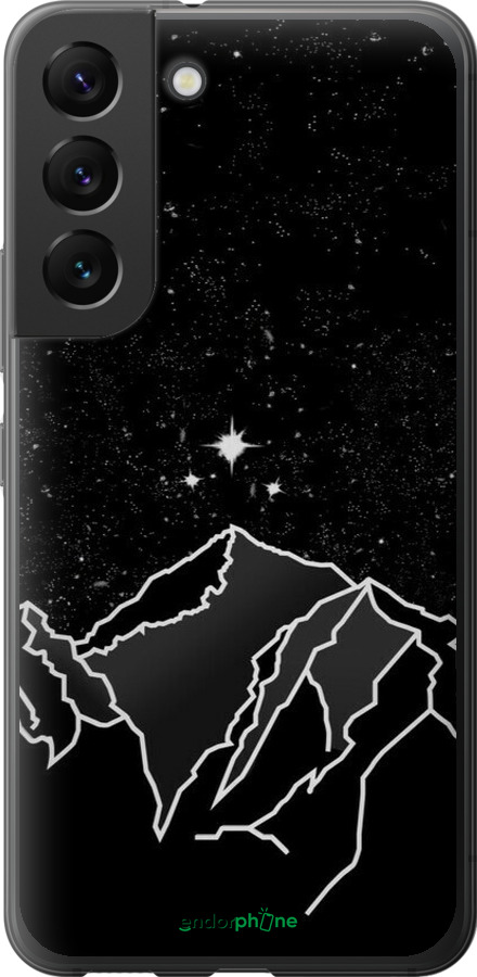 Силиконовый чехол Минималистический горный пейзаж для Samsung Galaxy S22 - 6438u-2494 изображение 