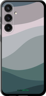 TPU чехол С фиолетовым и бирюзовым ретро-стилем и волнами для Samsung Galaxy S23 FE - 6533b-3136 изображение 