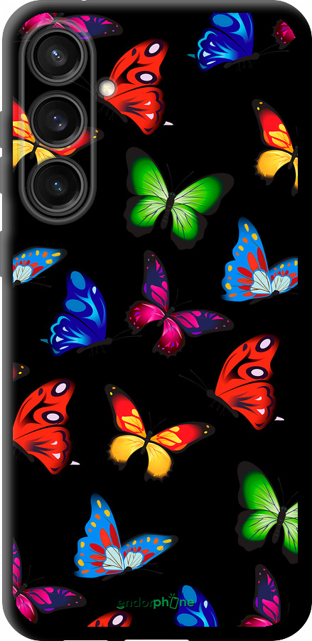 TPU чехол Красочные мотыльки для Samsung Galaxy S23 FE - 4761b-3136 изображение 