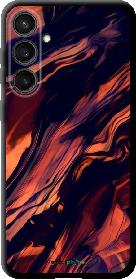 TPU чехол Черно-оранжевая абстракция для Samsung Galaxy S23 FE - 5340b-3136 изображение 