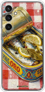 Силикон с усиленными углами чехол Vintage Sardine Tin Phone для Samsung Galaxy S23 FE - 6772sp-3136 изображение 