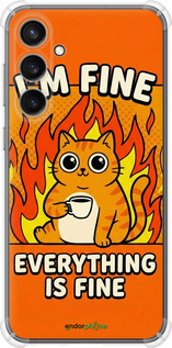 Силіконовий протиударний с посиленими кутами чехол Funny Cat для Samsung Galaxy S23 FE - 6786sp-3136 изображение 