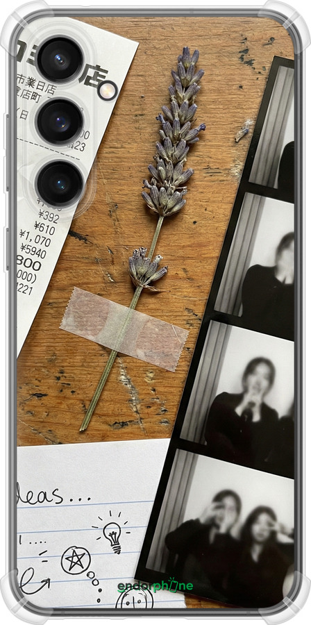 Силикон с усиленными углами чехол Aesthetic Scrapbook Collage для Samsung Galaxy S23 FE - 6773sp-3136 изображение 