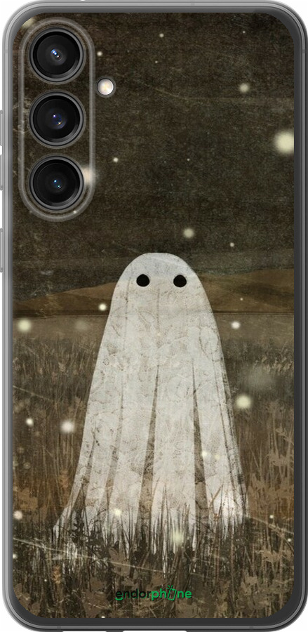 Силиконовый чехол Привидение и светлячки для Samsung Galaxy S23 FE - 6406u-3136 изображение 