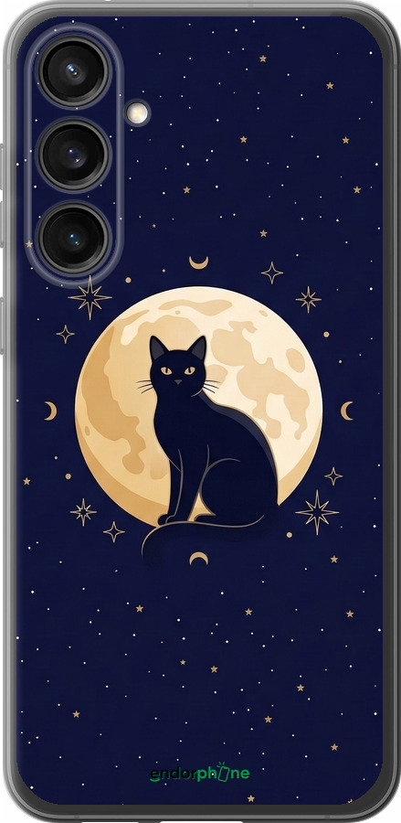 Силиконовый чехол Cute Cat Celestial/Witchy для Samsung Galaxy S23 FE - 6787u-3136 изображение 