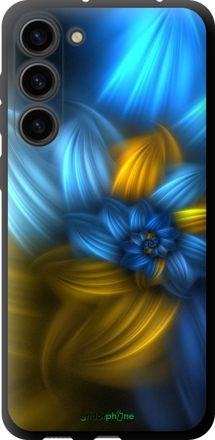 

TPU чорний чохол "Візерунок 46" для Samsung Galaxy S23 Plus, Синій
