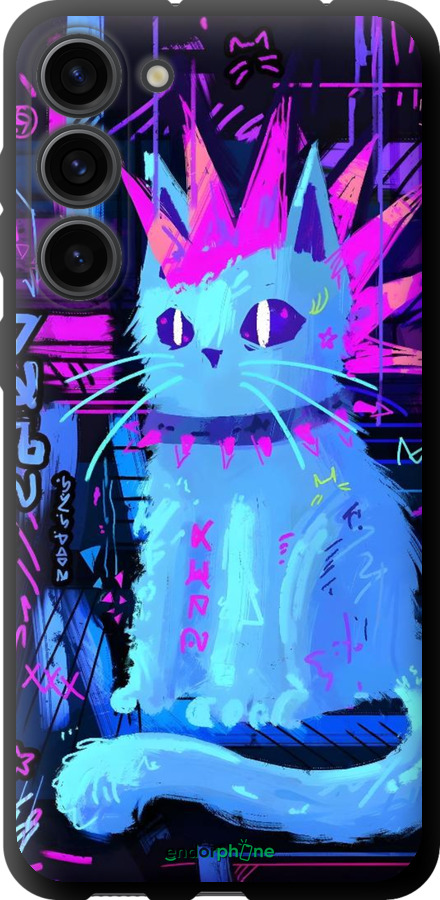 TPU чехол Кіт панк для Samsung Galaxy S23 Plus - 6311b-2905 изображение 