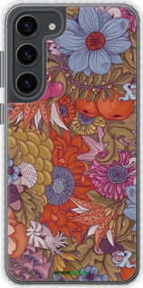 Чехол Bumper чехол Абстрактные цветы для Samsung Galaxy S23 Plus - 6526pc-2905 изображение 