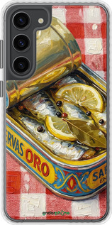 Чехол Bumper чехол Vintage Sardine Tin Phone для Samsung Galaxy S23 Plus - 6772pc-2905 изображение 