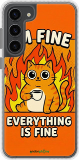 Чехол Bumper чехол Funny Cat для Samsung Galaxy S23 Plus - 6786pc-2905 изображение 