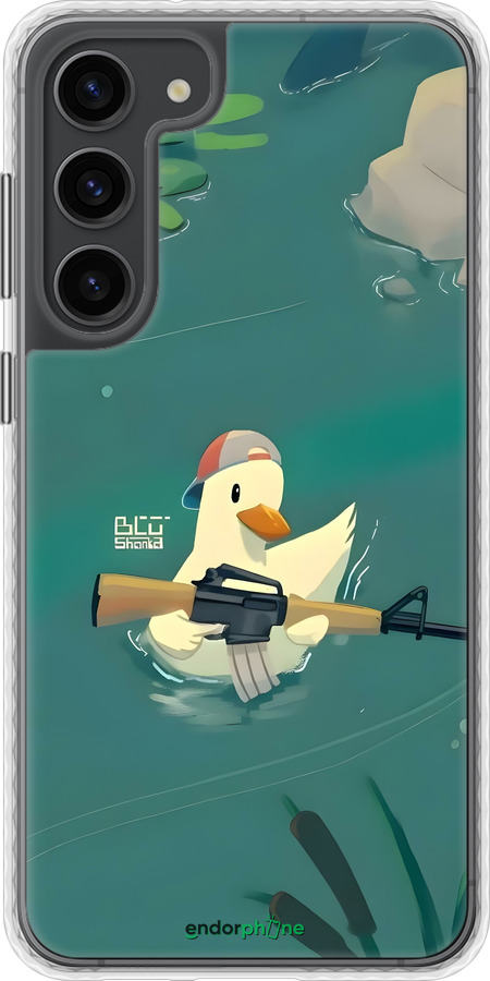 Чехол Bumper чехол Уточка с автоматом для Samsung Galaxy S23 Plus - 6356pc-2905 изображение 