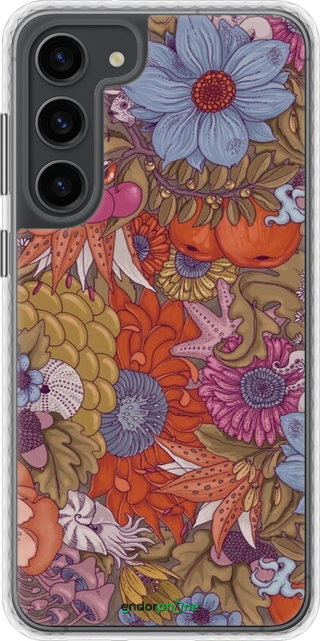 Чехол Bumper чехол Абстрактные цветы для Samsung Galaxy S23 Plus - 6526pc-2905 изображение 
