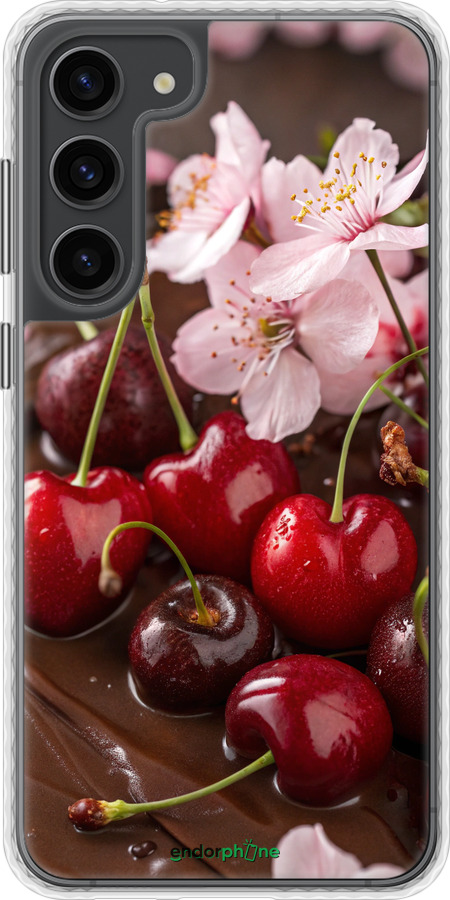 Чохол Bumper чехол Вишня у шоколаді для Samsung Galaxy S23 Plus - 6698pc-2905 изображение 